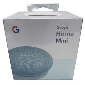 NIB Google Home Mini Aqua Smart Speaker Compatible with iOS & Android New in Box
